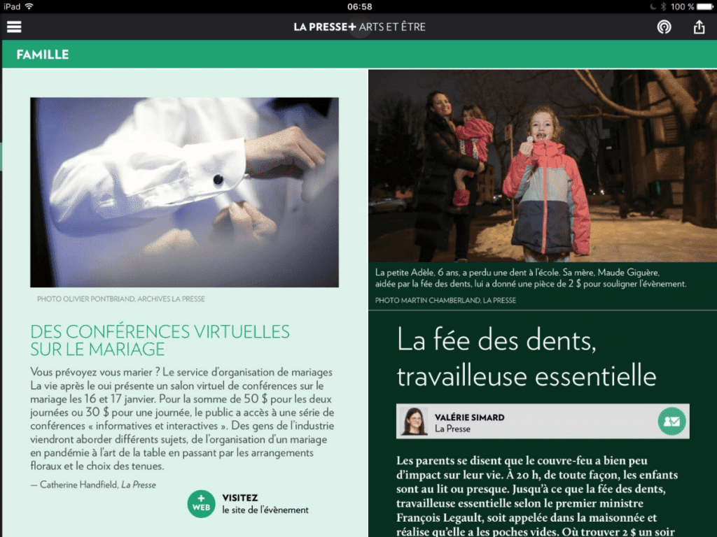 La Presse+ 6 Salon virtuel de conférences sur le mariage