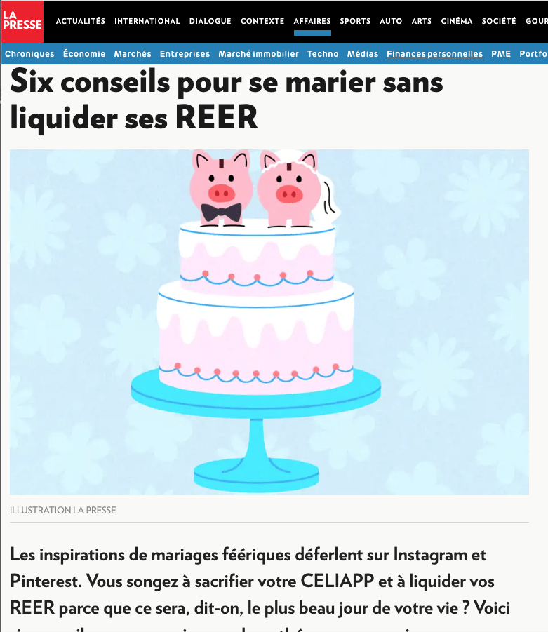La Presse - Six conseils pour se marier sans liquider ses REER 4 Screen Shot 2025 02 10 at 2.46.48 PM